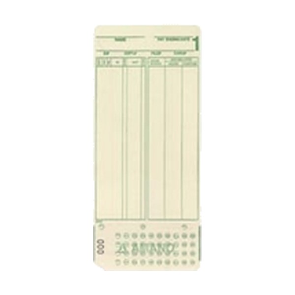 MJR Time Cards 0-99 (Box of 2000)